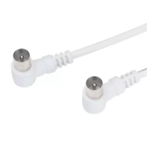 image of AV:Link 112.008UK Coaxial Lead Right Angle Plugs 2.0m