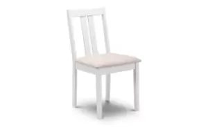 image of Julian Bowen Rufford Ivory Wooden Dining Chair