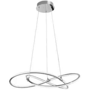 image of Merano - Chesapeake Integrated LED Pendant Ceiling Light Chrome Aluminium LED 50W 3250Lm 3000K