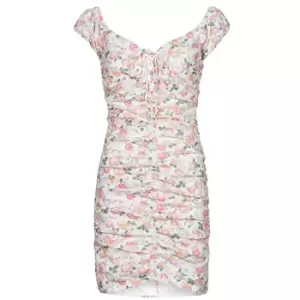 image of Guess INGRID DRESS womens Dress in Pink. Sizes available:M,L,XL