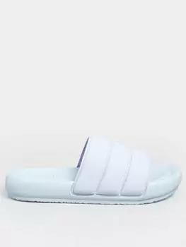 Image of Yours Wide Fit Padded Slider - Lilac, Purple, Size 10E, Women