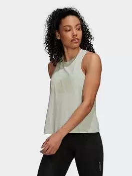 Image of adidas Train Icons 3 Bar Logo Tank Top, Green Size XL Women