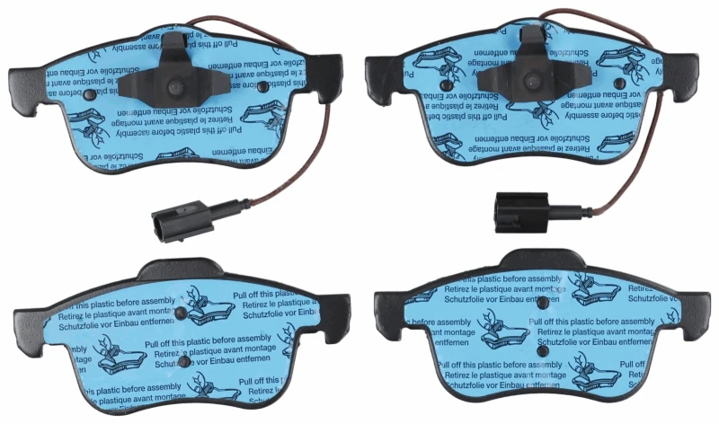 Image of TRW GDB1865 Brake pad set incl. wear warning contact Brake Pad Set,disc brake (402)