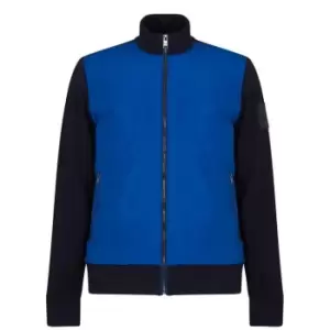 Image of Boss Boss Shepherd Full Zip Sweater - Blue