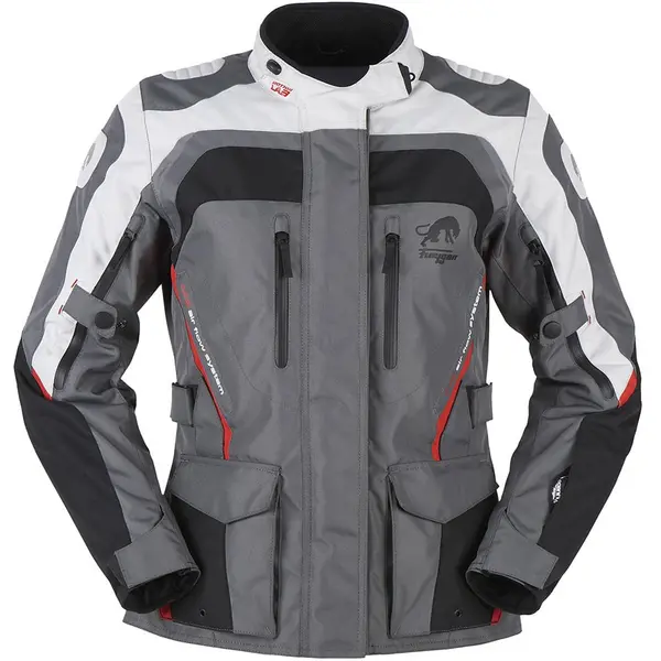 Image of Furygan Apalaches Jacket Lady Black Gray Red Size L