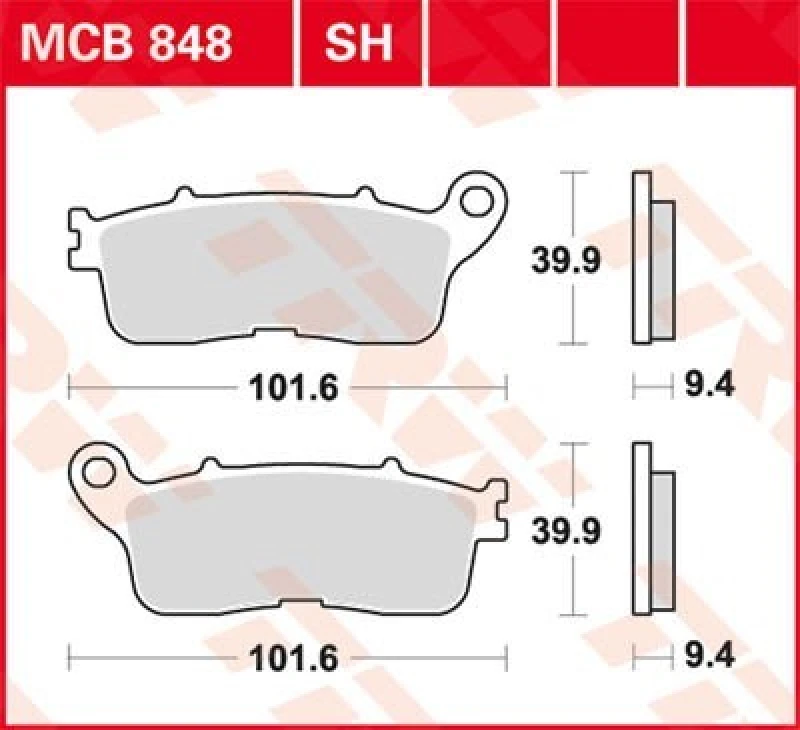 Image of TRW Lucas Sintered lining MCB848SH
