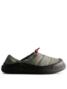 Image of Hunter Mens In/out Slipper, Grey/Black, Size 12, Men