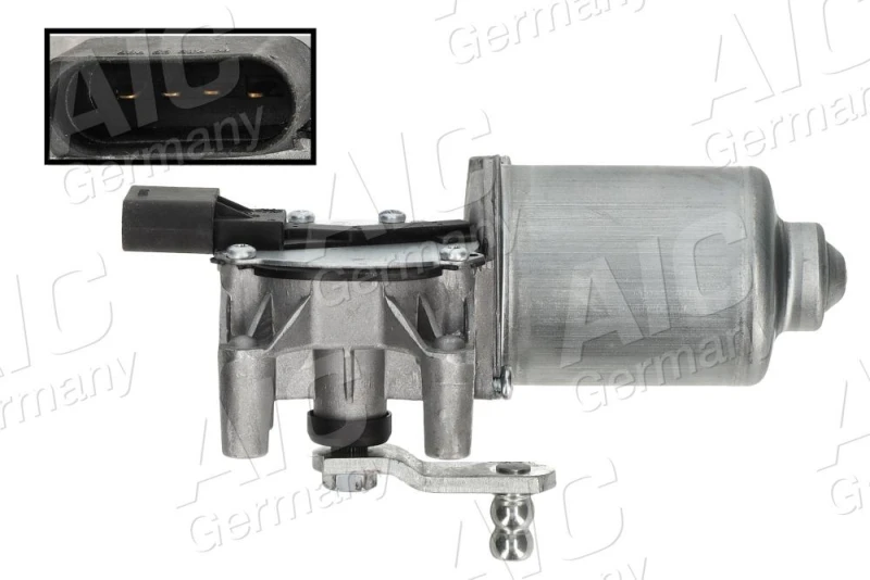 Image of AIC 52725 Wiper Motor Original AIC Quality Front, for left-hand drive vehicles Wiper Motor (295)