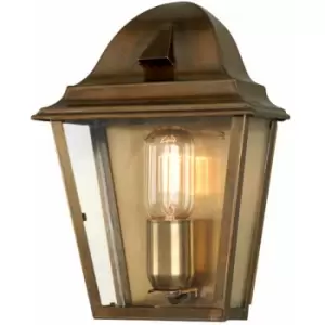 Image of Loops - Outdoor IP44 Wall Light Aged Brass LED E27 100W d02500