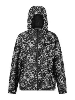 Image of Regatta Serenton Waterproof Shell Jacket - Black/White, Size 10, Women