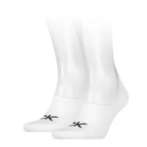 Calvin Klein High Foot Socks 2 Pack Mens - White