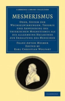 Image of Mesmerismus by Franz Anton Mesmer Paperback
