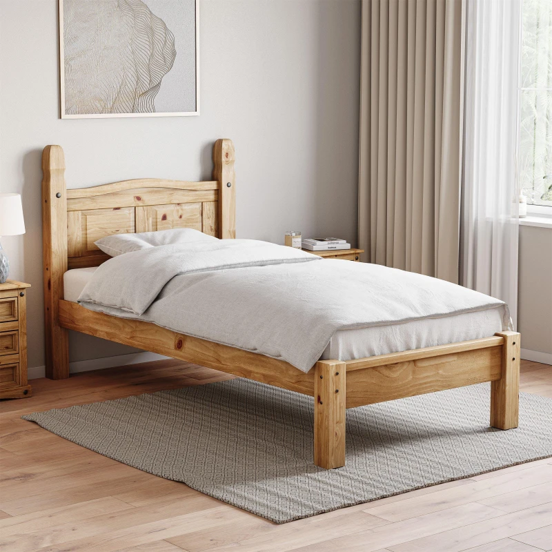 Image of Lassic Vida Designs Corona Single Bed Low Foot End Pine unisex Single