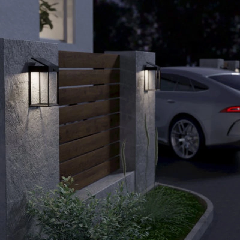 Image of EGLO Solar-LED With Sensor Black