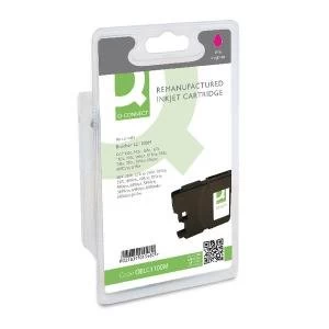 Image of Q-Connect Brother Remanufactured Magenta Inkjet Cartridge LC1100M