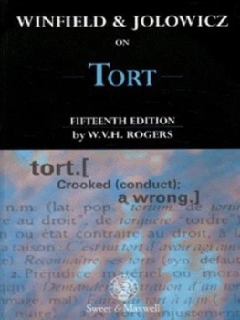 Image of Winfield and Jolowicz on Tort by W. V. H Rogers Book