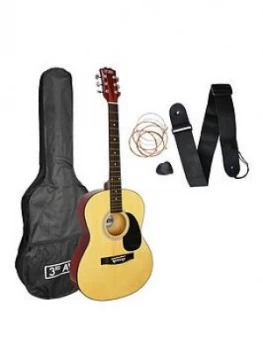 Image of 3Rd Avenue Acoustic Guitar Pack - Natural With Free Online Music Lessons