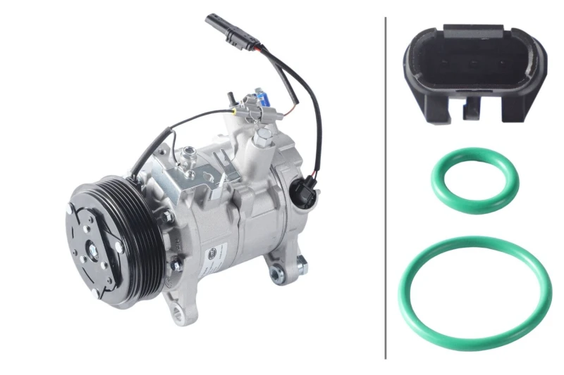 Image of HELLA Air conditioning compressor HELLA 8FK 366 200-621