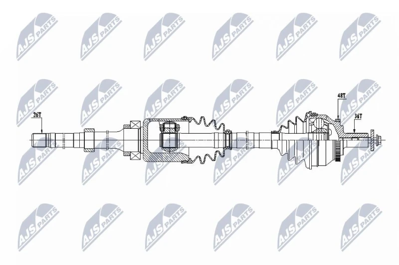 Image of NTY Drive shaft NTY NPW-VV-129