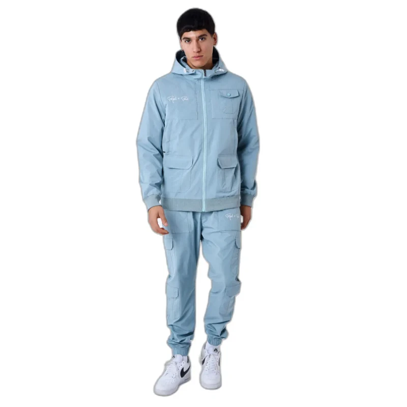 Image of Project X Paris Hooded jacket with yoke Project X Paris Bleu Male M
