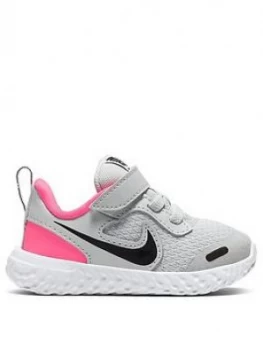 Image of Nike Revolution 5 Infant Trainers - Grey, Size 8.5
