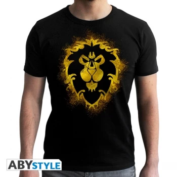 Image of World Of Warcraft - Alliance Mens XX-Large T-Shirt - Black