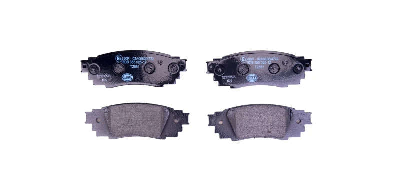 Image of HELLA Brake pad set HELLA 8DB 355 025-121