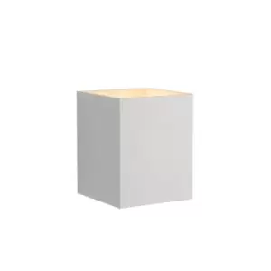 image of Lucide Xera Modern Square Up Down Wall Light 1xG9 White