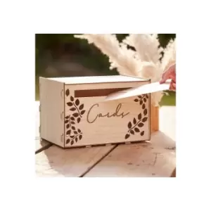 Image of A Touch of Pampas Wooden Card Box