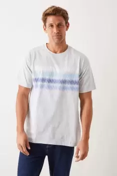 Mens Narrow Zig Zag T Shirt