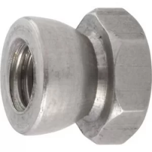 Image of TOOLCRAFT 88118-10 Shear nuts M6 10 mm Stainless steel 10 pc(s)