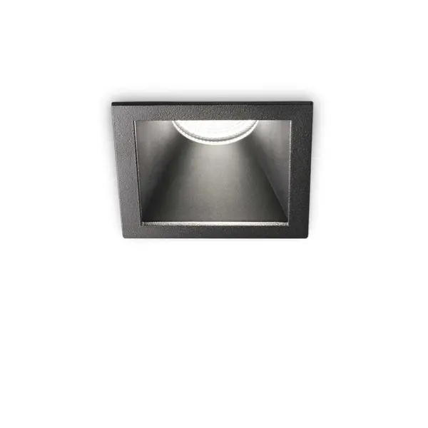 image of Game Integrated LED Square Recessed Downlight Black 1100Lm 3000K