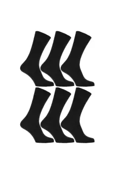 image of 100% Cotton Non Elastic Top Gentle Grip Socks (Pack Of 6)