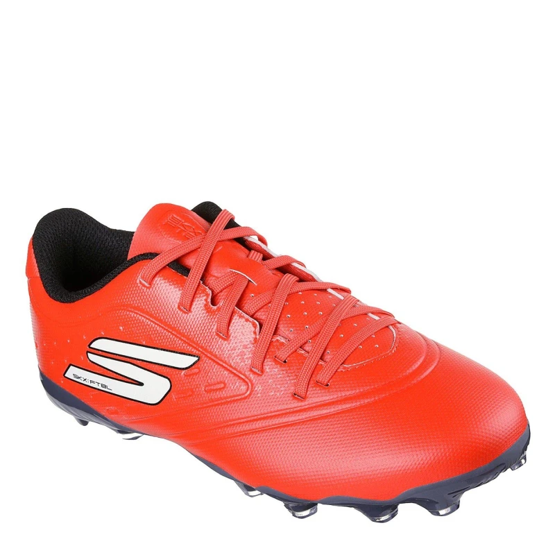 Image of Skechers Razor Juniors Firm Ground Football Boots Red/Black male 3(35.5)