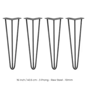 image of SkiSki 4 X Hairpin Leg - 16 - Unfinished - 3 Prong - 10M