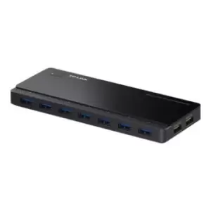 image of TP Link UH720 USB 3.0 7-Port Hub with 2 Charging Ports - Black