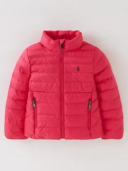 Image of Ralph Lauren Girls Classic Padded Jacket - Pink, Size 7 Years=S, Women