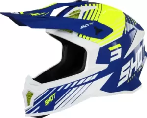 Shot Lite Fury Motocross Helmet, blue-yellow, Size 2XL, blue-yellow, Size 2XL