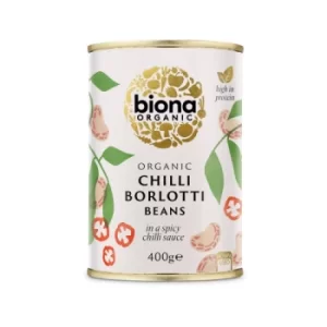 Image of Biona Chilli Borlotti Beans 400g (2 minimum)