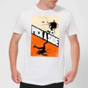 Image of DC Comics Batman Football Pick A Side T-Shirt - White - 3XL