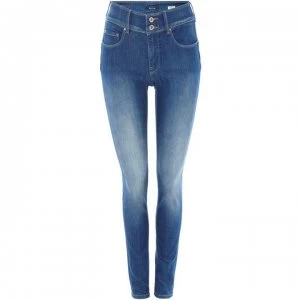 image of Salsa Secret Push-In skinny jeans - Denim Mid Wash