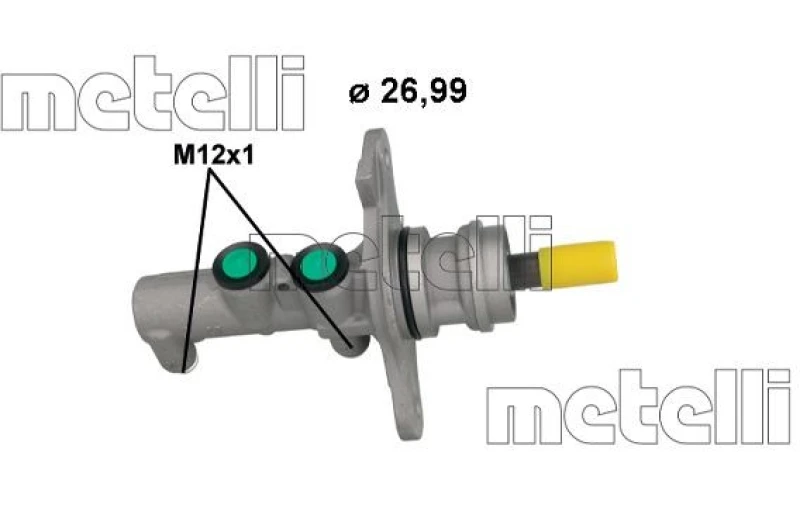 Image of METELLI Brake master cylinder METELLI 05-1270