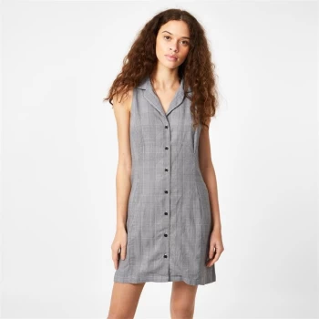 image of Jack Wills Ruckelle Mini Shirt Dress - Black