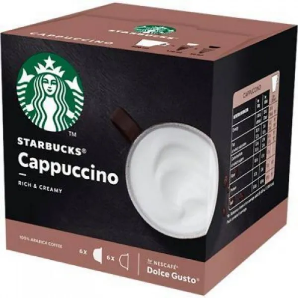 Image of Nescafe Dolce Gusto Starbucks Cappuccino Coffee 36 Pods