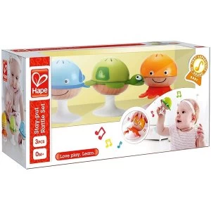 Image of Hape Stay-Put Rattle Set