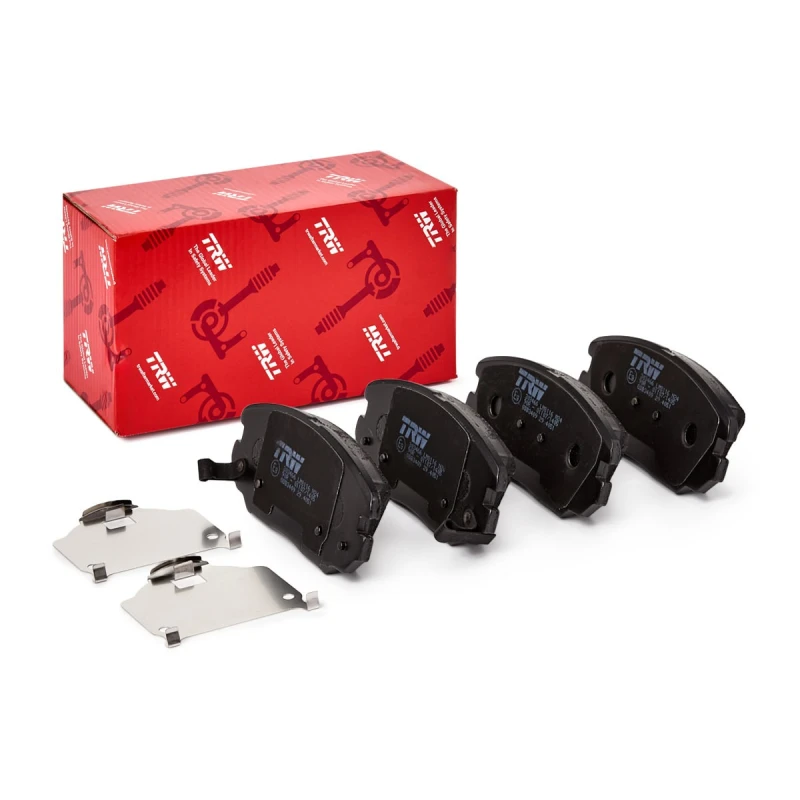 Image of TRW GDB3409 Brake pad set with acoustic wear warning, with accessories Brake Pad Set,disc brake (402)