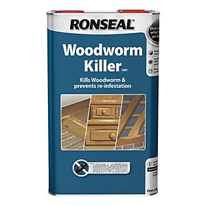 image of Ronseal Woodworm Killer - Clear 5L