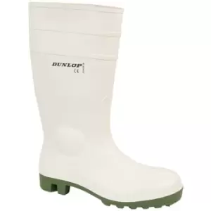 image of Dunlop FS1800/171BV Wellington / Mens Boots / Safety Wellingtons (48 EUR) (WHITE) - WHITE