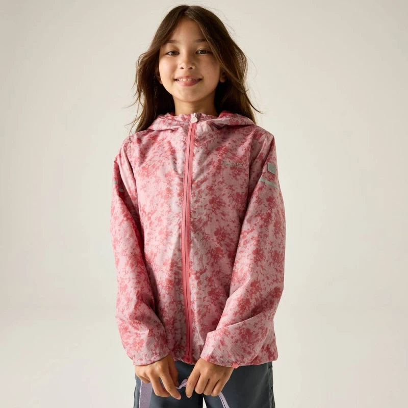 Image of Regatta Waterproof jacket for children Regatta Lever II Printed Rose Unisex 13 ans