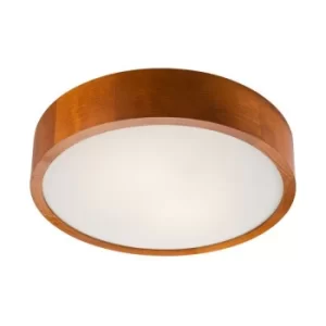 image of Round Cylindrical Ceiling Light Rustic, 2x E27